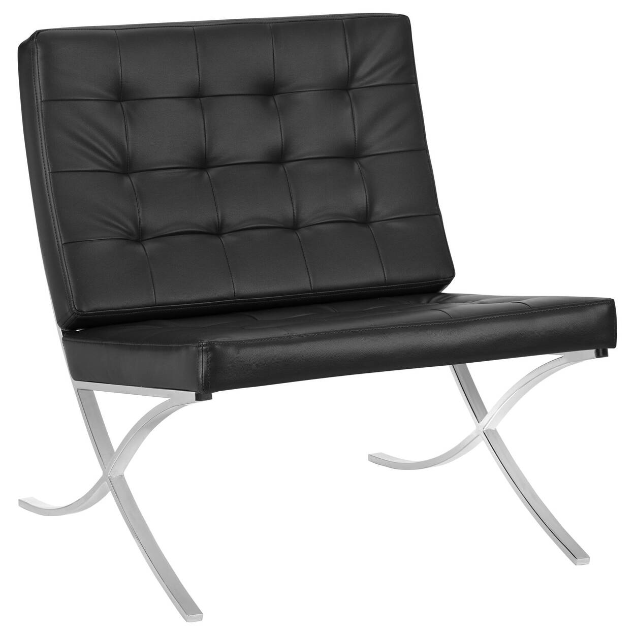 Barcelona Lounge Chair with Metal Legs | Bouclair.com