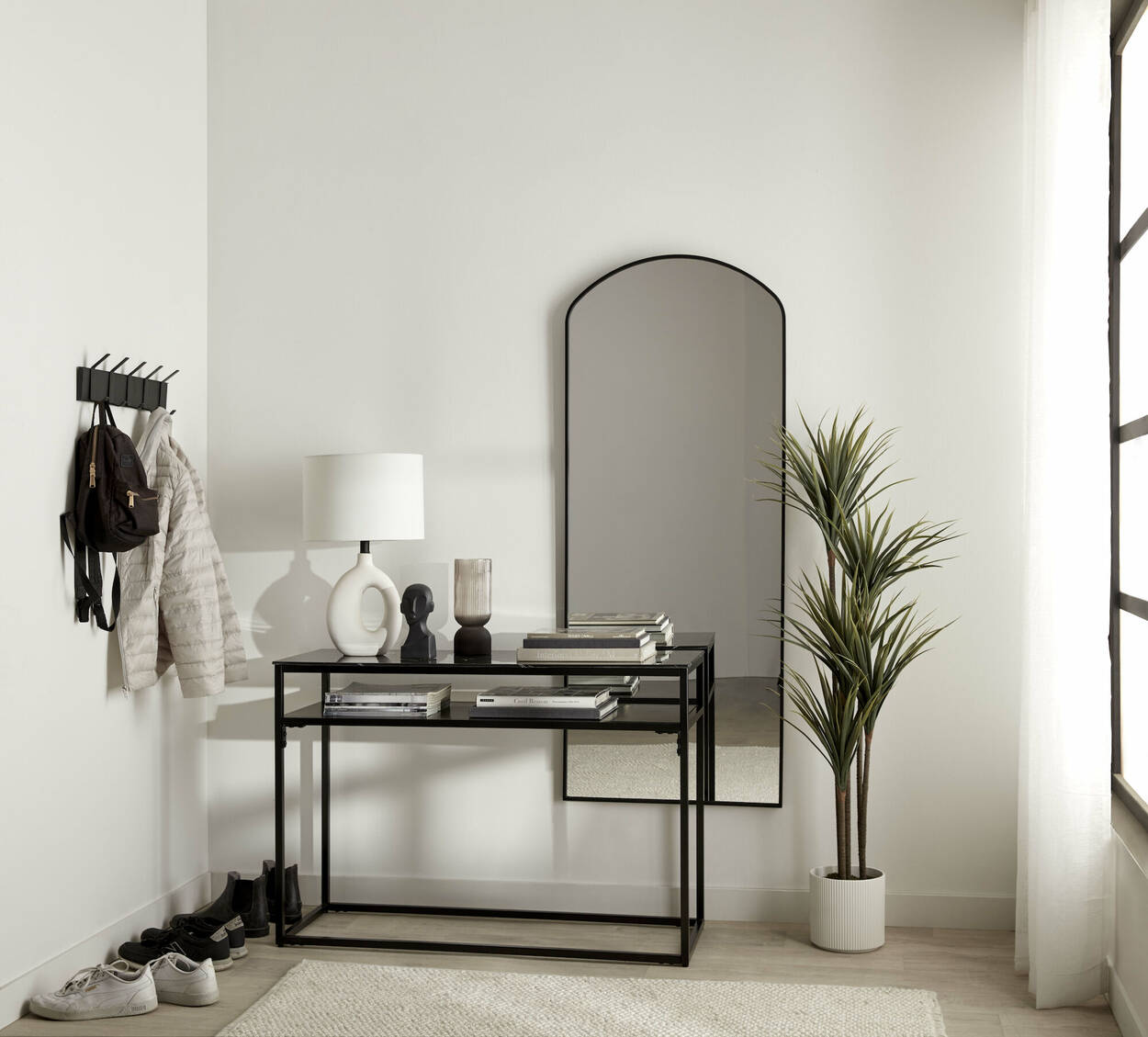 Glass and Metal Console Table | Bouclair Canada